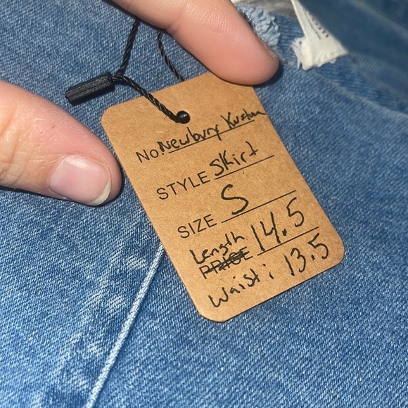 small Newbury Kustom skirt denim‎ skirt - Picture 2 of 7
